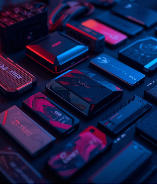 Storage devices and connectivity solutions including USB drives and external storage