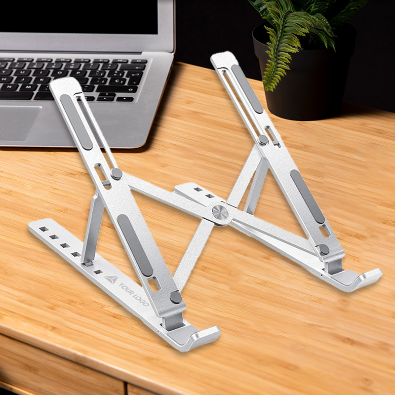 Ergonomic laptop stands for improved posture and comfortable remote work setup